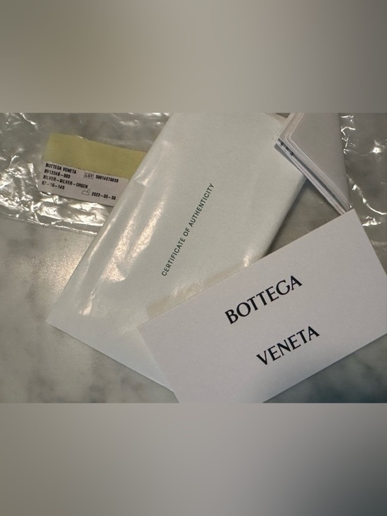 Bottega Veneta New Classic Geometric Sunglasses Green & Silver BV1224S Unisex